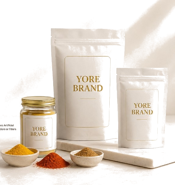 Nera Foods Private Label Spice Packaging & Powders Mockup